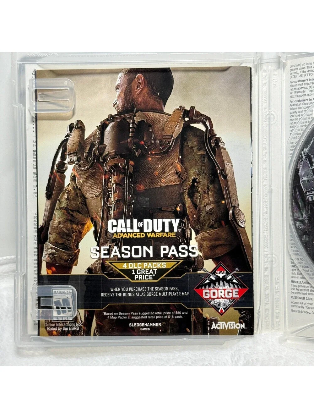 Call of Duty Advanced Warfare Day Zero Edition PS3 Complete CIB